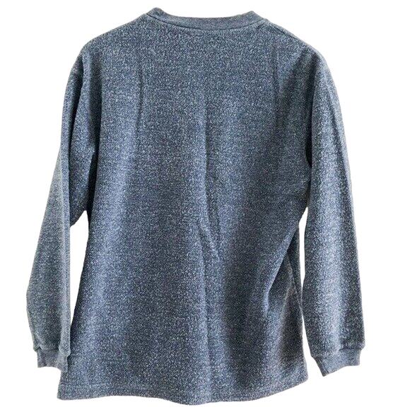 1990s Sweater Vintage GUESS Sweatshirt Blue - Picture 2 of 5